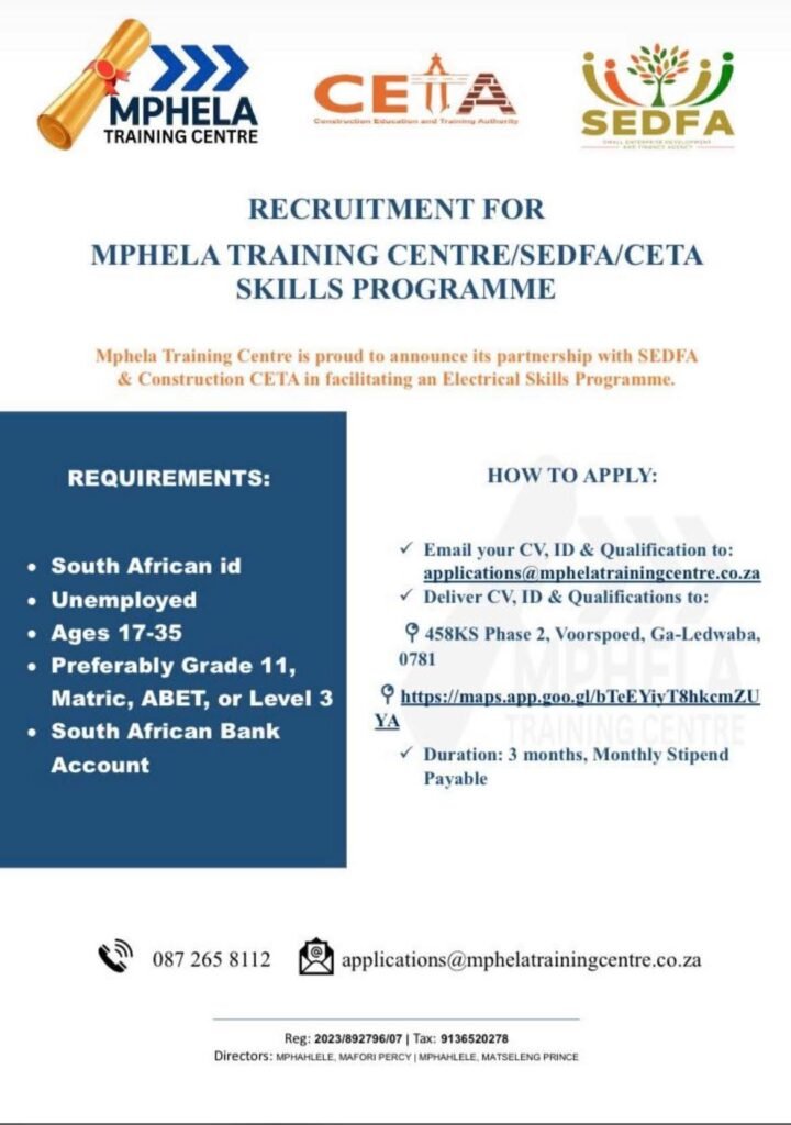 CETA skills programme opportunities