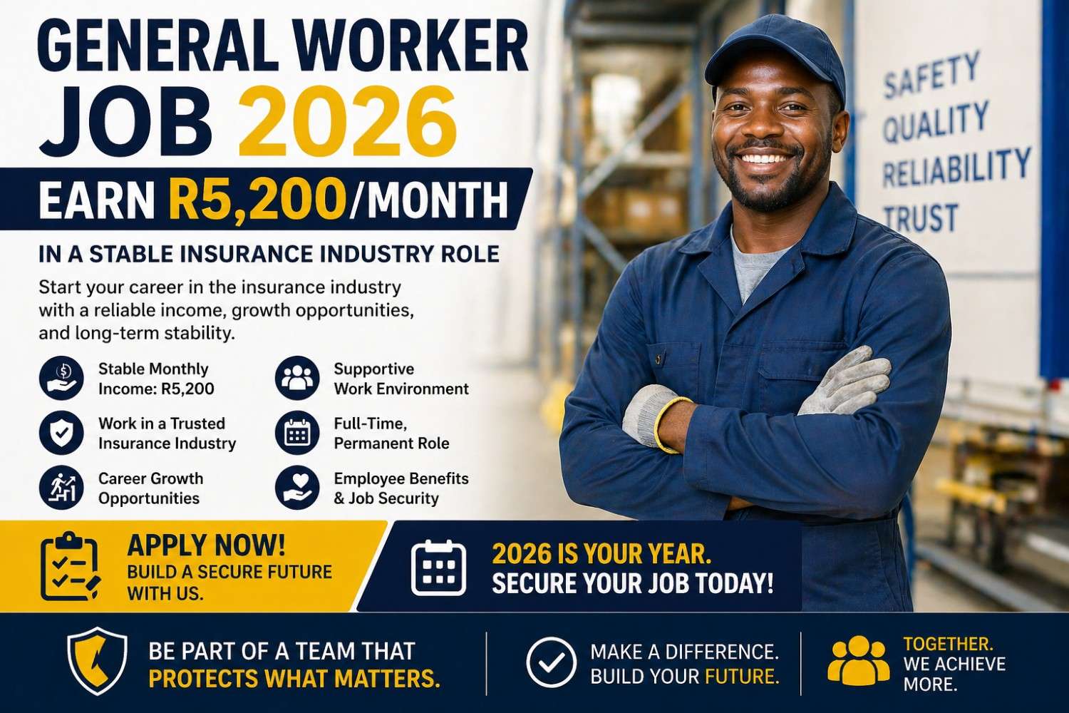 General Worker Job 2026: