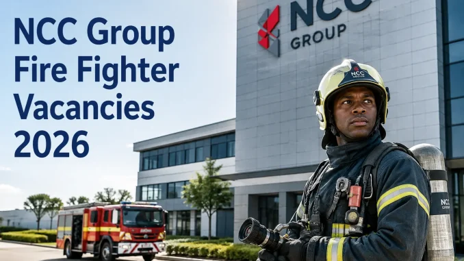NCC Group Fire Fighter Vacancies 2026 NCC Group Fire Fighter Vacancies 2026