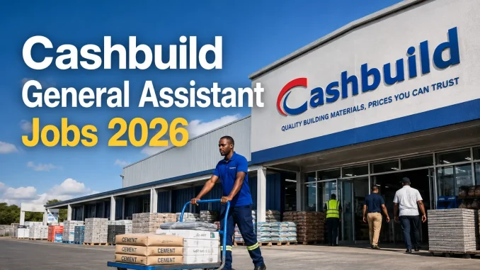 Cashbuild General Assistant Jobs 2026 Cashbuild General Assistant Jobs 2026