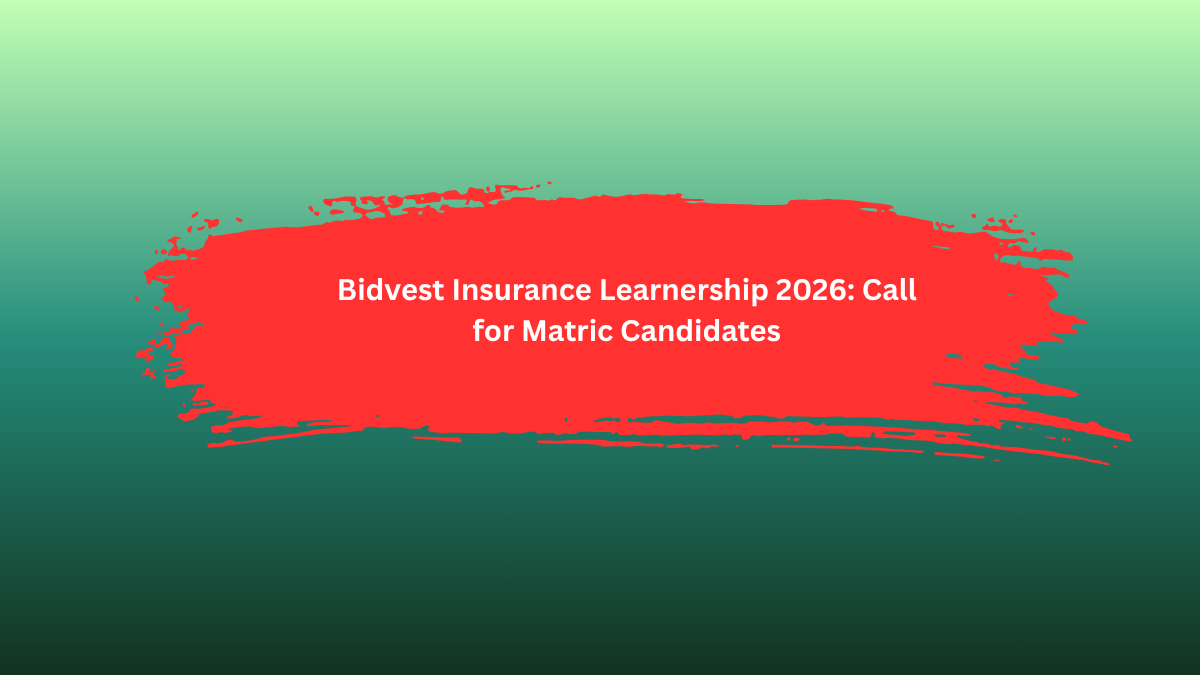 Insurance Learnership 2026